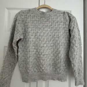 Brand New Mango Grey Knit Sweater Size XS